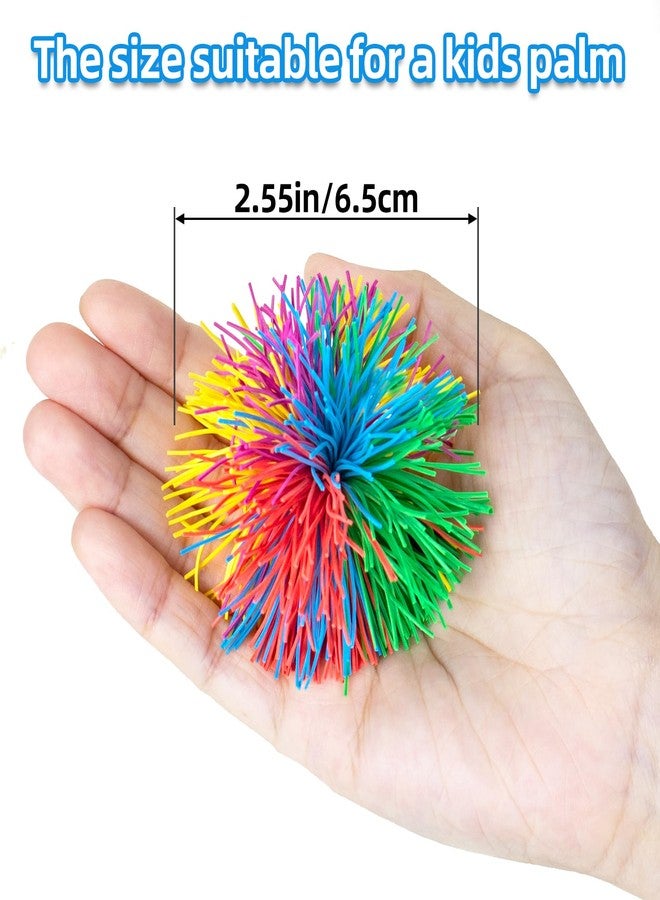 Bloolilies Valentines Day Gifts Sensory Stringy Balls & Bouncy Stress Balls, 20 Pack Party Favors for Kids 4-8-12 Rainbow Soft Balls for Stress Bags, Outdoor Toys for Boys Girls Birthdays Easter Gifts - Image 5